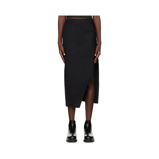 High-Waist Slit Detailed Midi Skirt