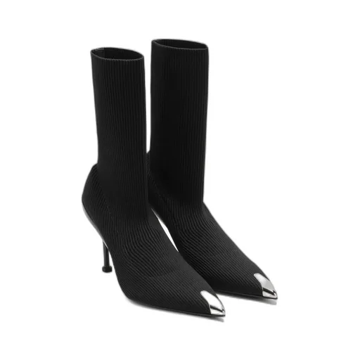 Slash Pointed-Toe Ankle Boots