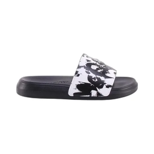 Graffiti Printed Slip-On Slides