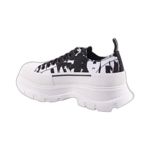 Graffiti Tread Slick Lace-Up Sneakers