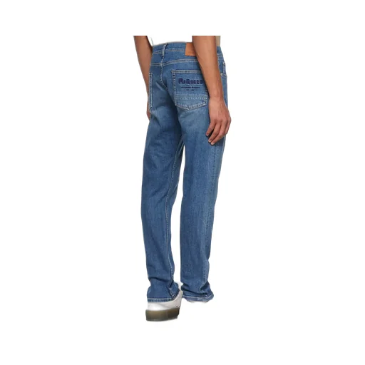 Washed Straight Leg Jeans