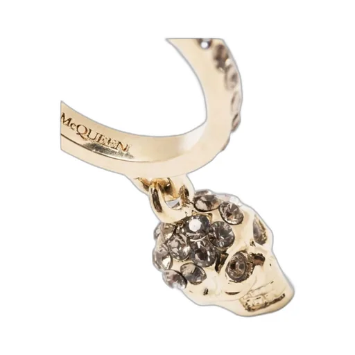 Skull Embellished Hoop Earrings