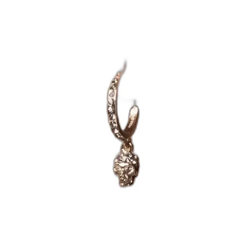Skull Embellished Hoop Earrings