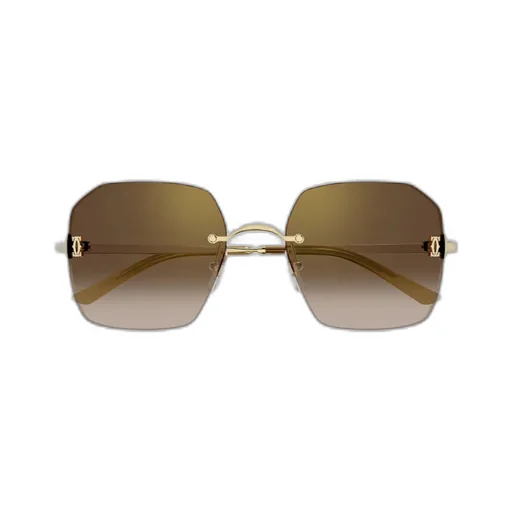 Frameless Geometric Sunglasses
