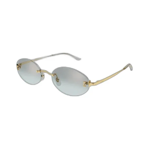 Frameless Oval Sunglasses