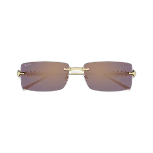Studded Rectangle-Frame Sunglasses
