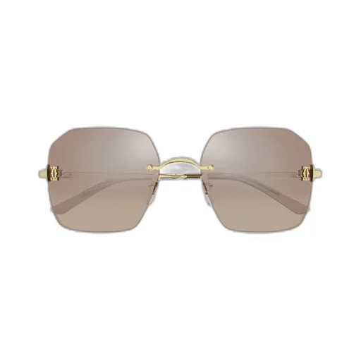Frameless Geometric Sunglasses
