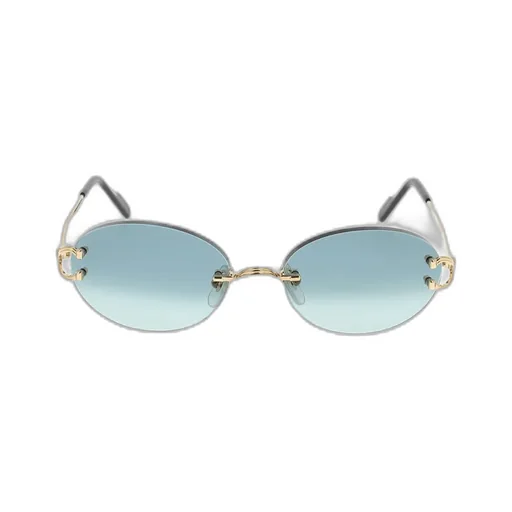 Oval-Frame Sunglasses