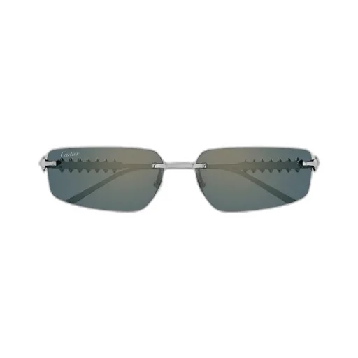 Studded Rectangle-Frame Sunglasses