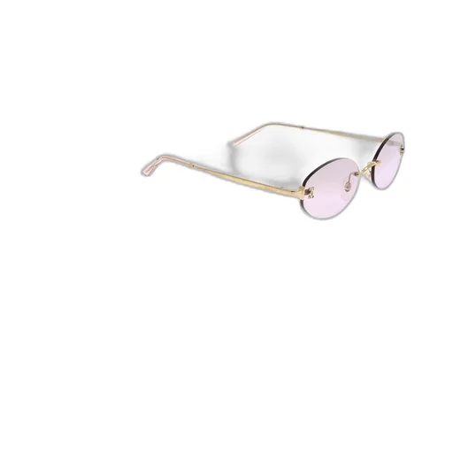 Frameless Oval Sunglasses