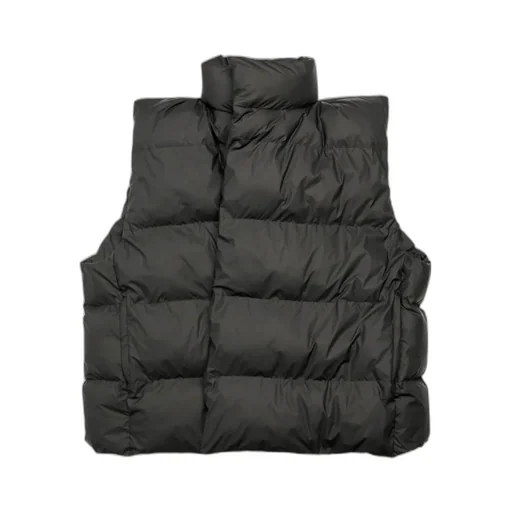 Logo Printed High-Neck Padded Gilet