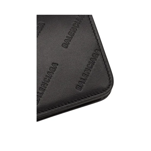Logo Embossed Cash Flap Cardholder