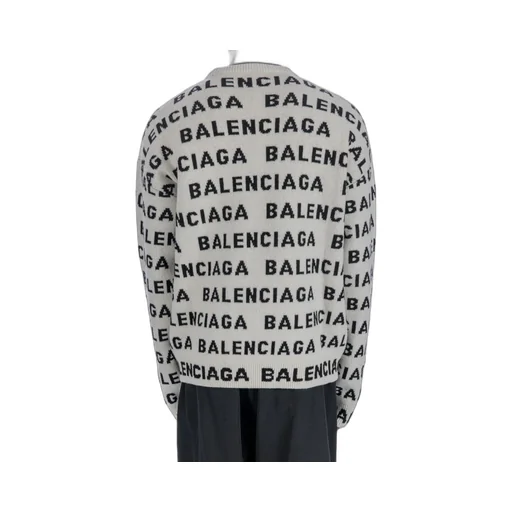 Allover Logo Intarsia Knitted Jumper