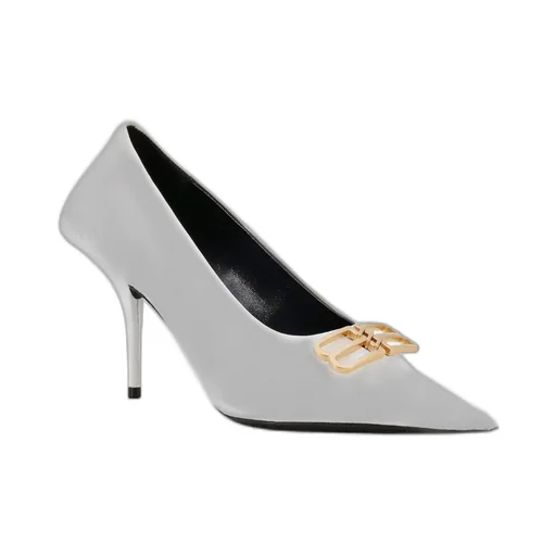 Bb Logo Plaque Pointed Toe Pumps
