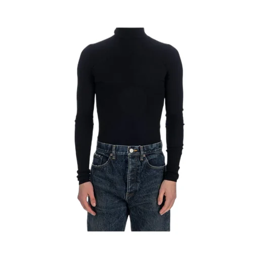 Logo Patch Detail Turtleneck Sweater