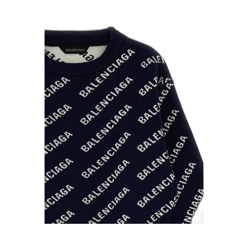 Logo-Intarsia Knitted Jumper