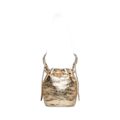 Le Cagole Xs Metallized Shoulder Bag With Rhinestones