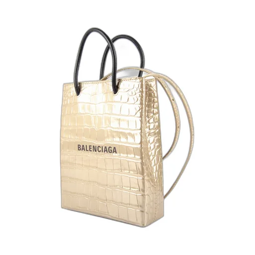 Logo-Print Leather Tote Bag