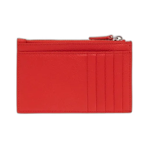 Logo-Print Leather Wallet
