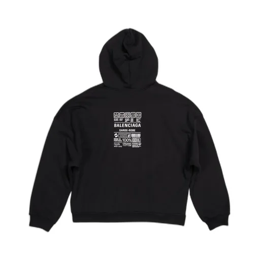 Logo Printed Long-Sleeved Hoodie