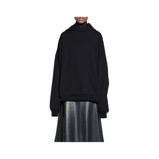 Logo Printed Long-Sleeved Hoodie