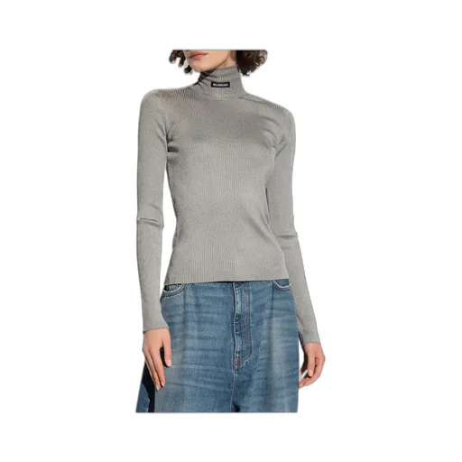 Logo Ribbed Knit Jumper