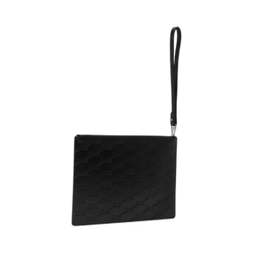 Monogram-Embossed Clutch Bag