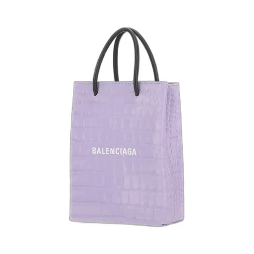 Logo Print Embossed Tote Bag