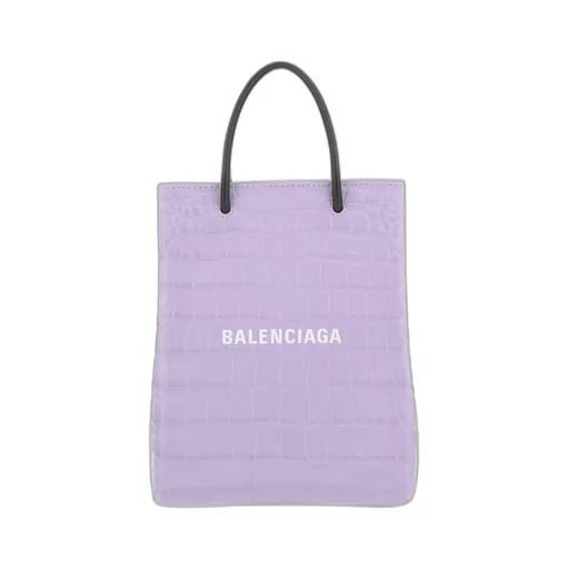 Logo Print Embossed Tote Bag