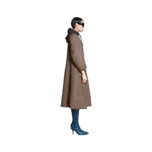 Houndstooth Button Coat
