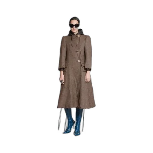 Houndstooth Button Coat