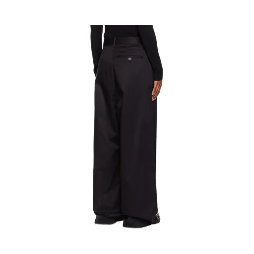 Drop-Crotch Wide-Leg Trousers