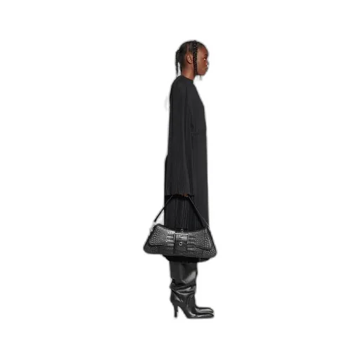 Pleated Drawstring Dress