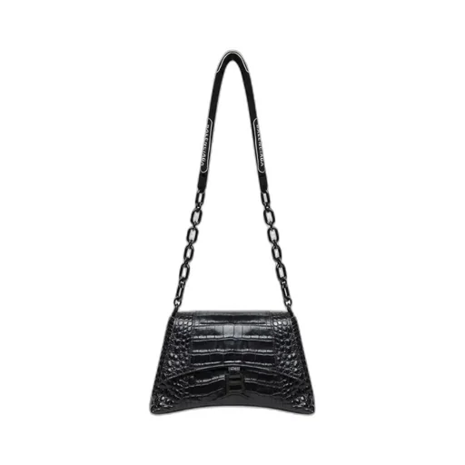 Downtown Chain Shoulder Bag Crocodile Effect