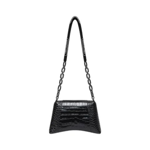 Downtown Chain Shoulder Bag Crocodile Effect