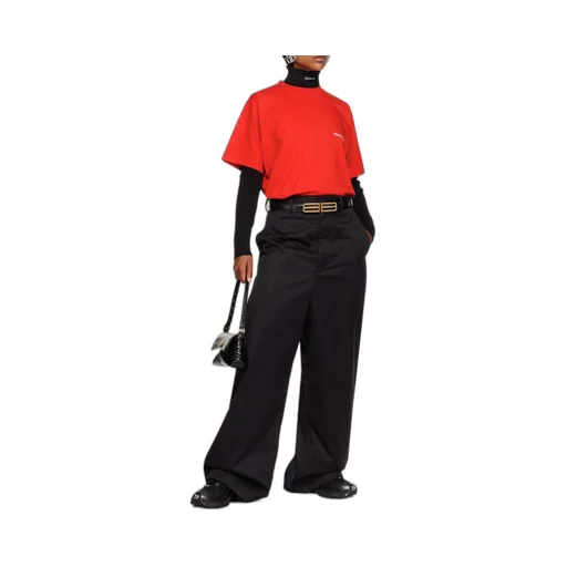 Drop-Crotch Wide-Leg Trousers