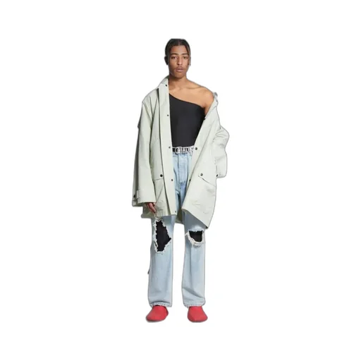 Raglan-Sleeve Parka Coat
