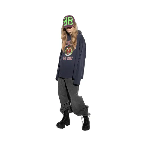 College Hooded Long-Sleeve T-Shirt