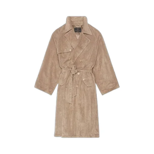 Tie-Waisted Midi Coat