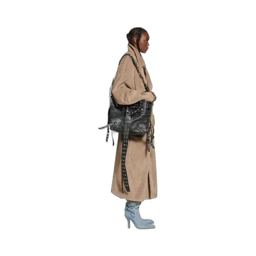 Tie-Waisted Midi Coat