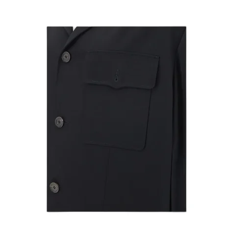 Buttoned Long-Sleeved Jacket