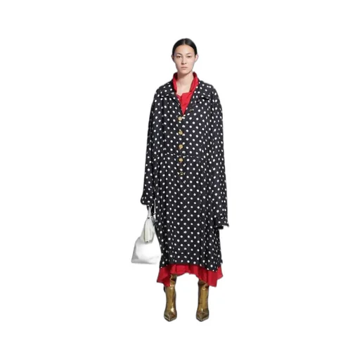 Spray Dots Reversible Coat Dress