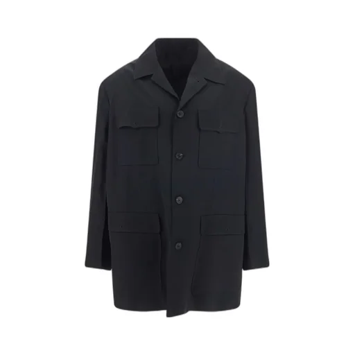 Buttoned Long-Sleeved Jacket