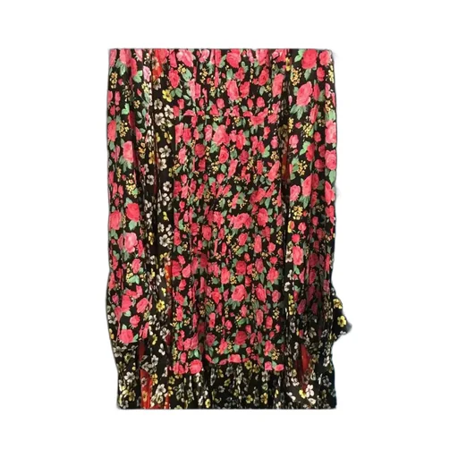 Asymmetric Hem Patched Long Dress