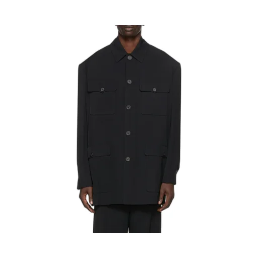 Buttoned Long-Sleeved Jacket
