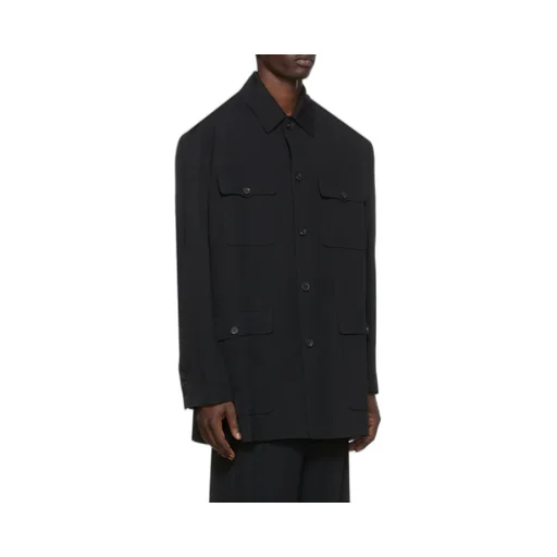 Buttoned Long-Sleeved Jacket