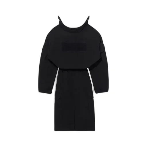 Drop Shoulder Zipped Dress