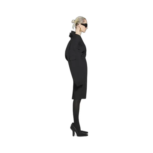 Drop Shoulder Zipped Dress