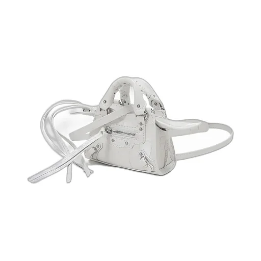 Logo Zipper Shoulder Bag
