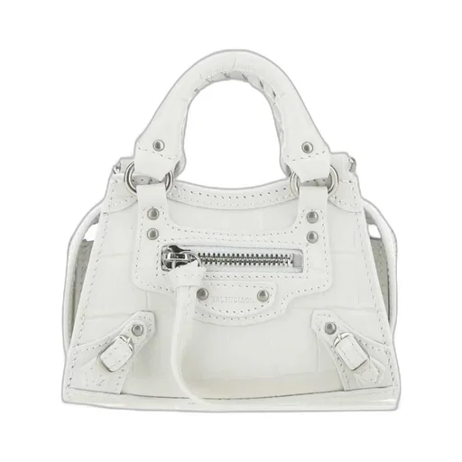 Logo Zipper Shoulder Bag